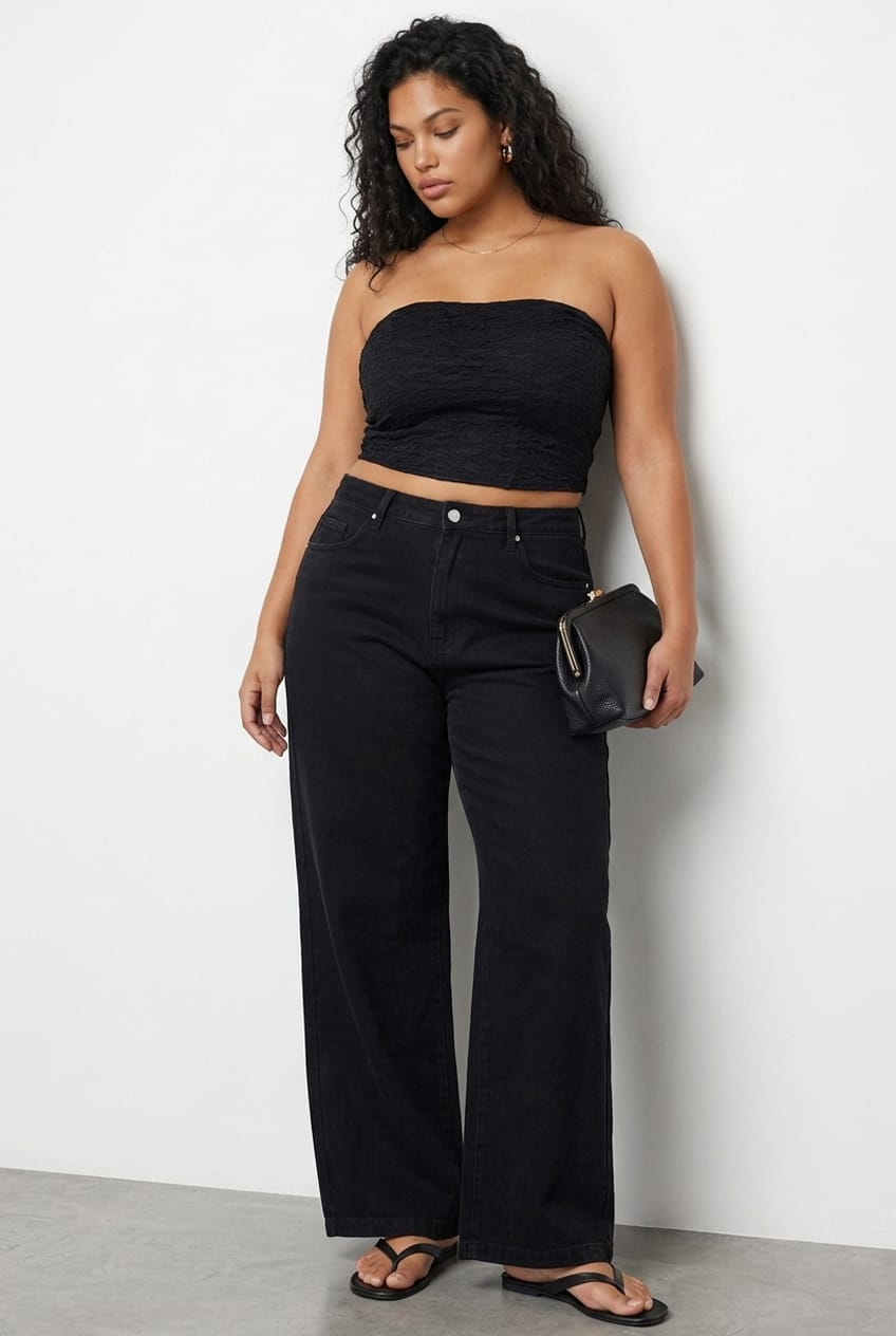 Black Lace Corset Top for YouandAll Fashion