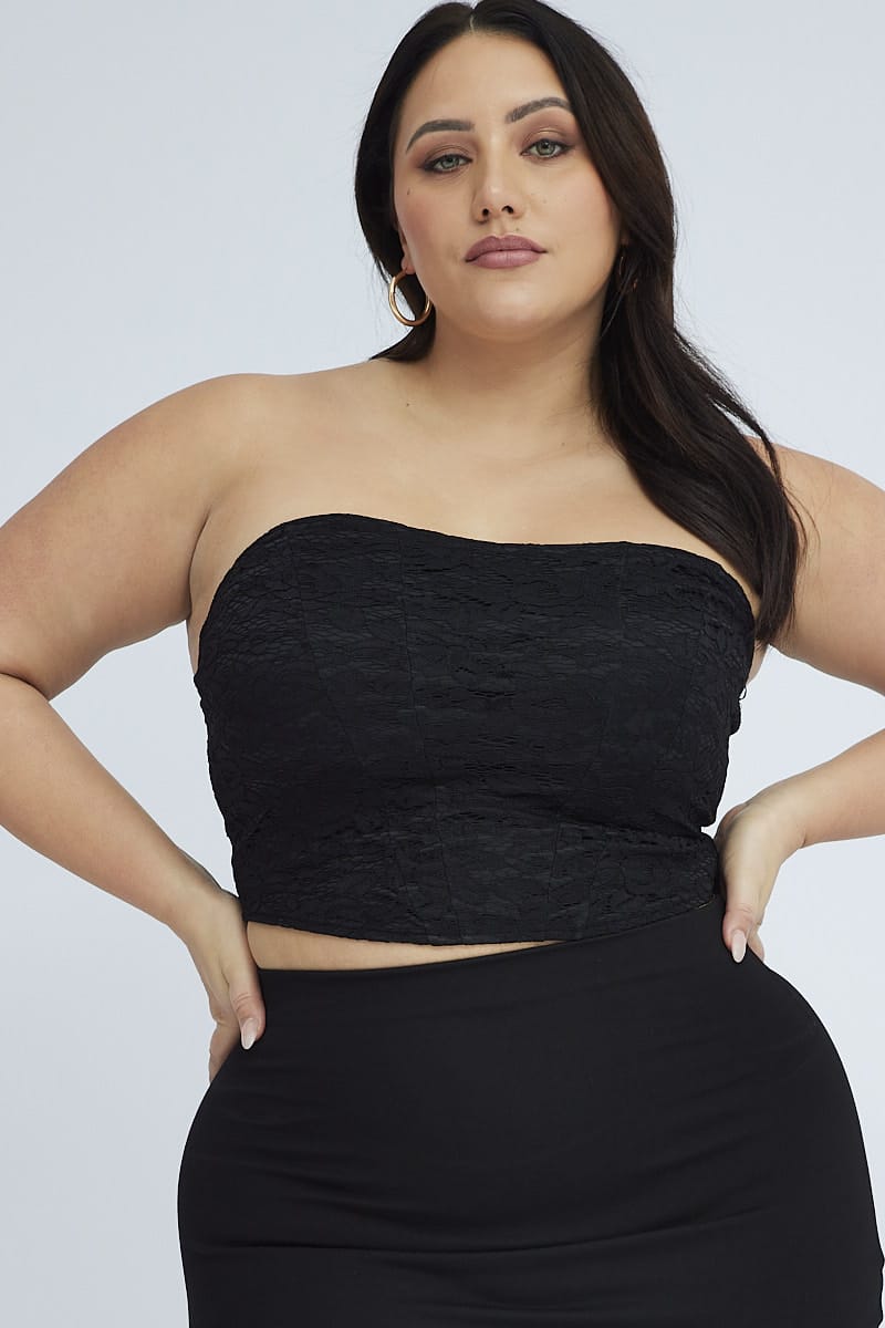 Black Lace Corset Top for YouandAll Fashion