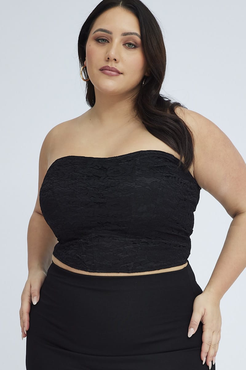 Black Lace Corset Top for YouandAll Fashion