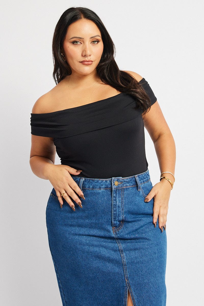 Black Top Off The Shoulder for YouandAll Fashion