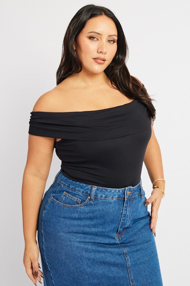 Black Top Off The Shoulder for YouandAll Fashion