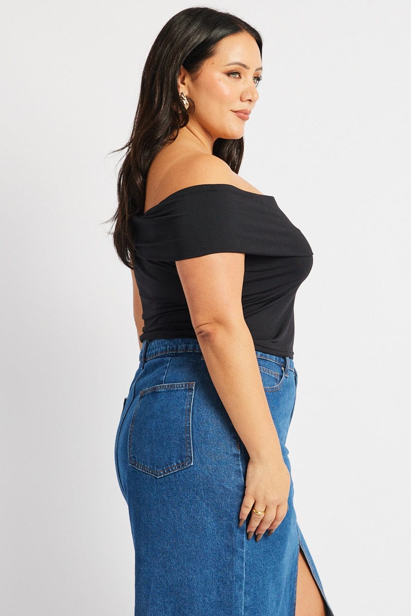 Black Top Off The Shoulder for YouandAll Fashion