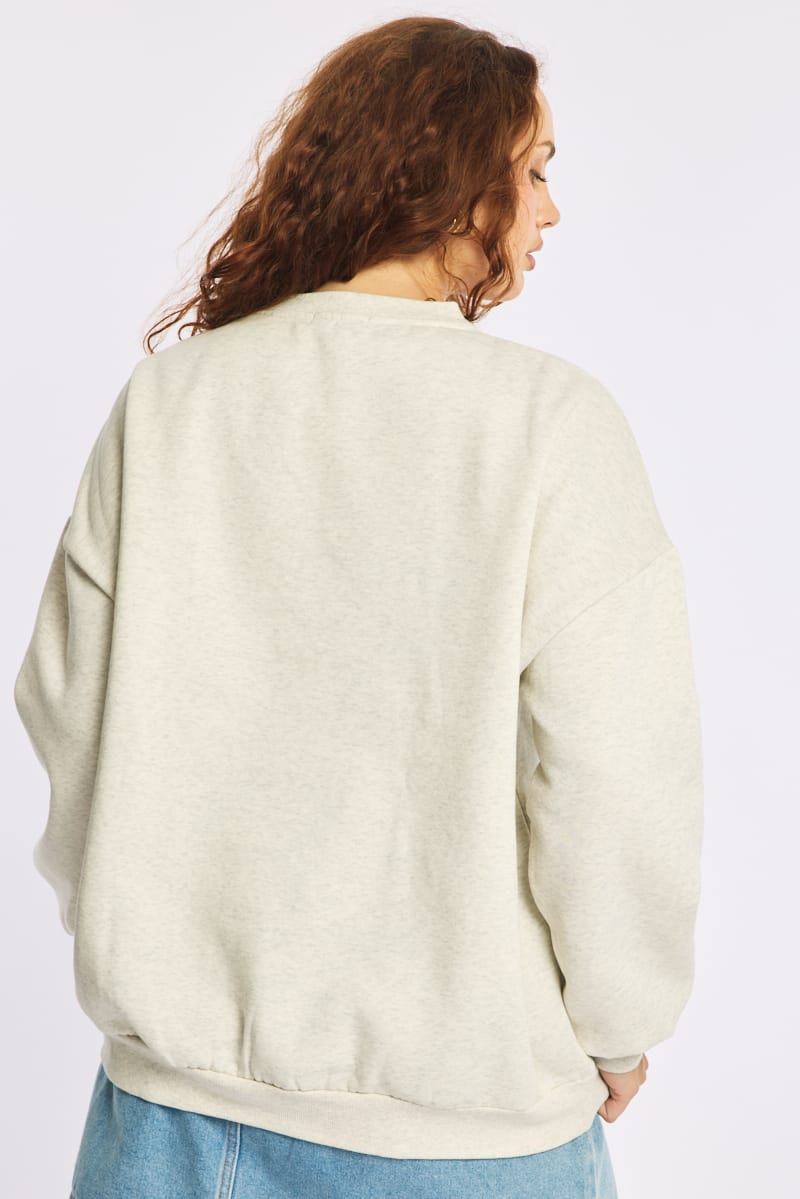 Grey Sweat Top Long Sleeve for YouandAll Fashion