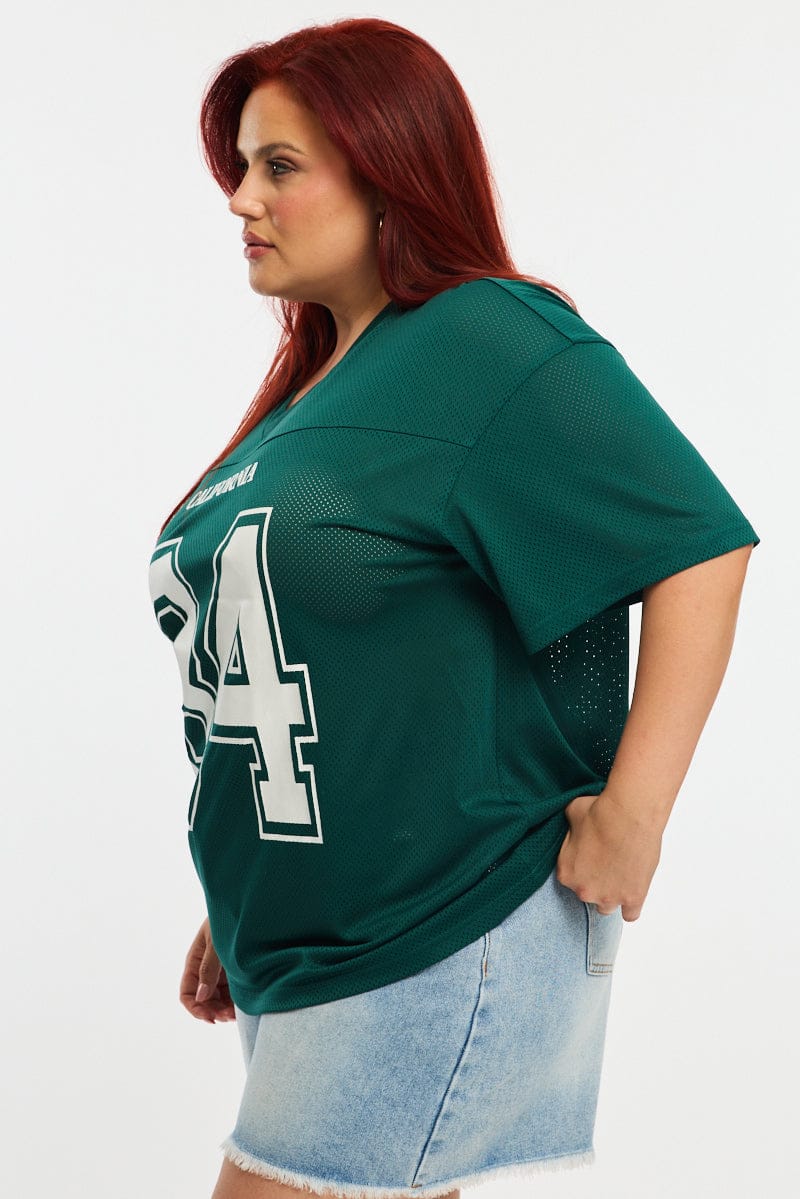 Green Sports Tee Short Sleeve for YouandAll Fashion
