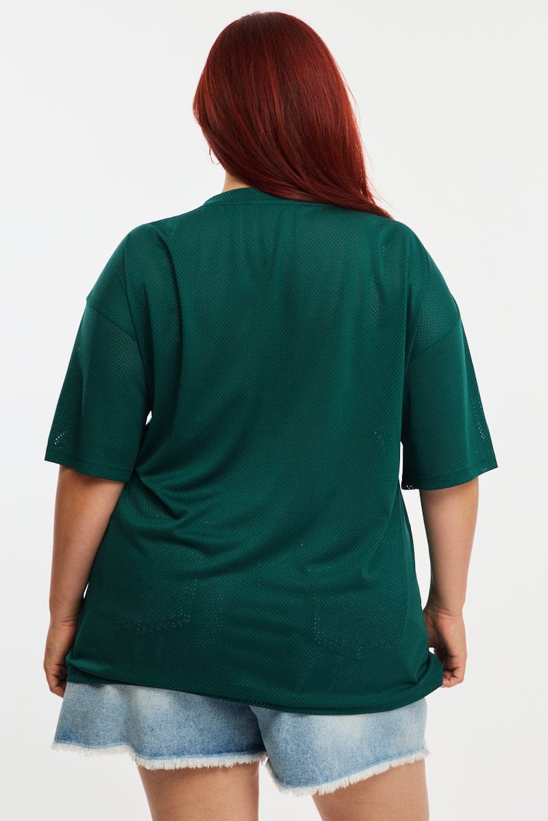 Green Sports Tee Short Sleeve for YouandAll Fashion