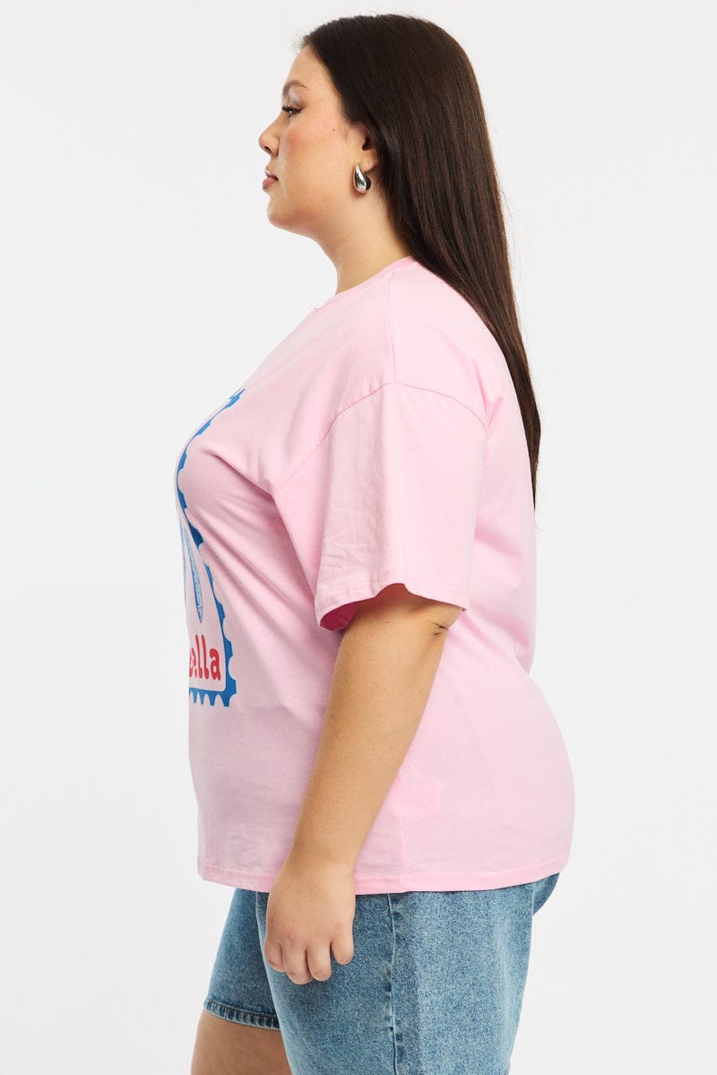 Pink Sardine T-shirt Short Sleeve for YouandAll Fashion
