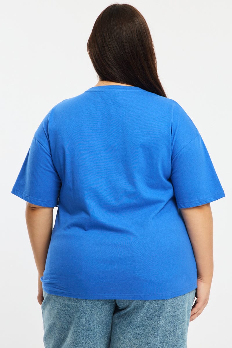 Blue Cherry Tee Short Sleeve for YouandAll Fashion