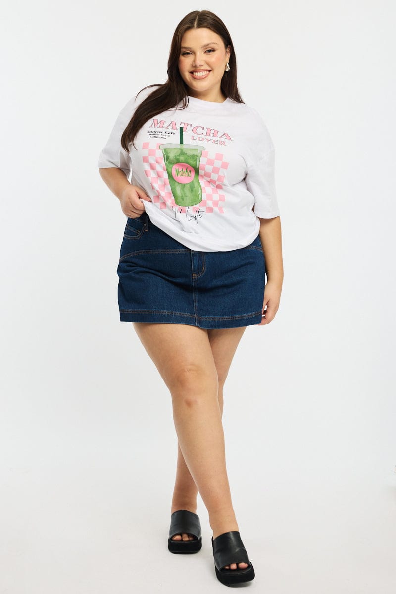 White Matcha Tee Short Sleeve for YouandAll Fashion