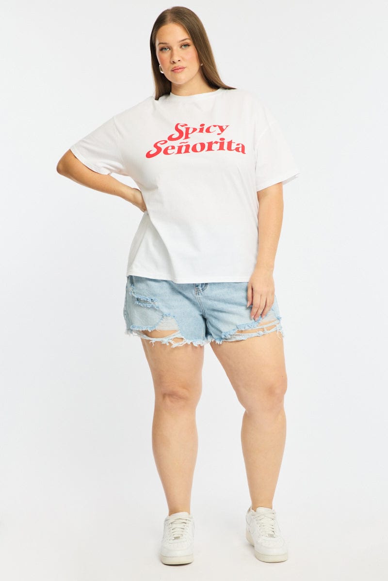 White Spicy Senorita Tee for YouandAll Fashion
