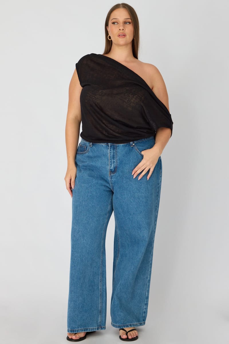 Black Off Shoulder Top Sleeveless for YouandAll Fashion