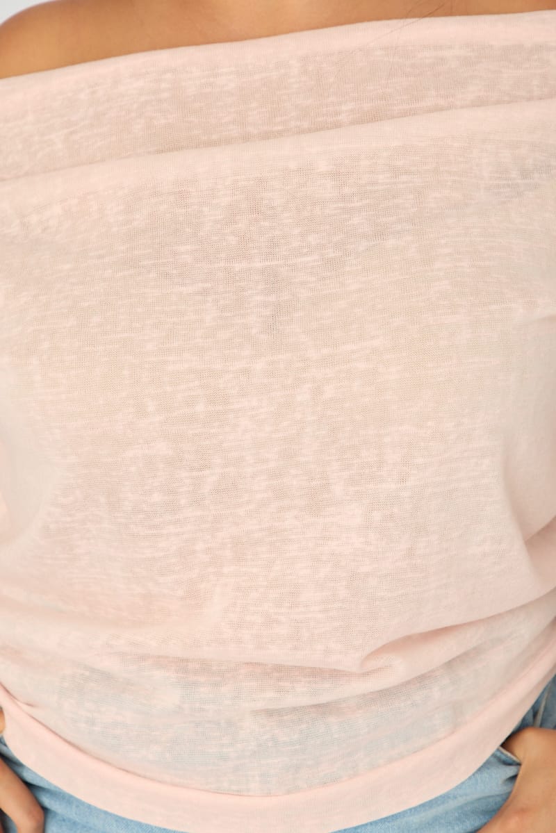 Pink Off Shoulder Top Sleeveless for YouandAll Fashion