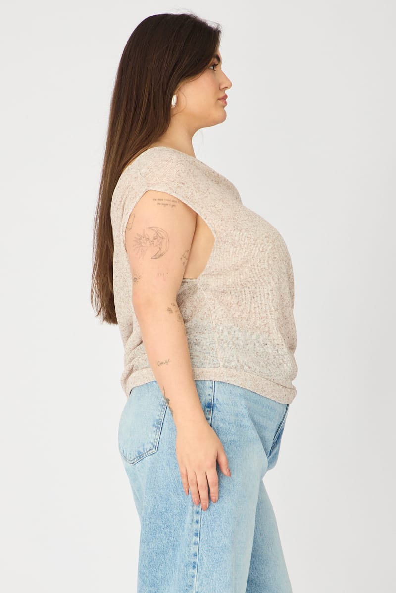 Beige Off Shoulder Top for YouandAll Fashion
