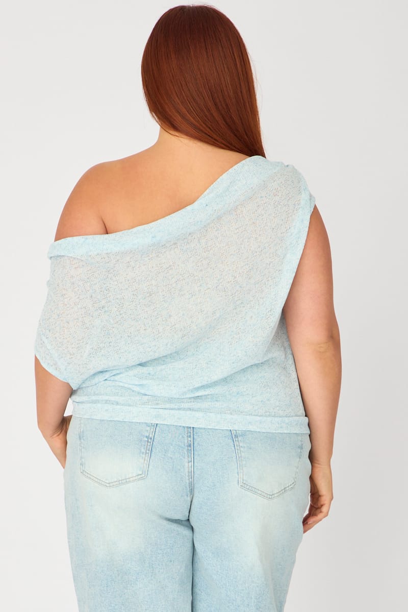 Blue Off Shoulder Top for YouandAll Fashion