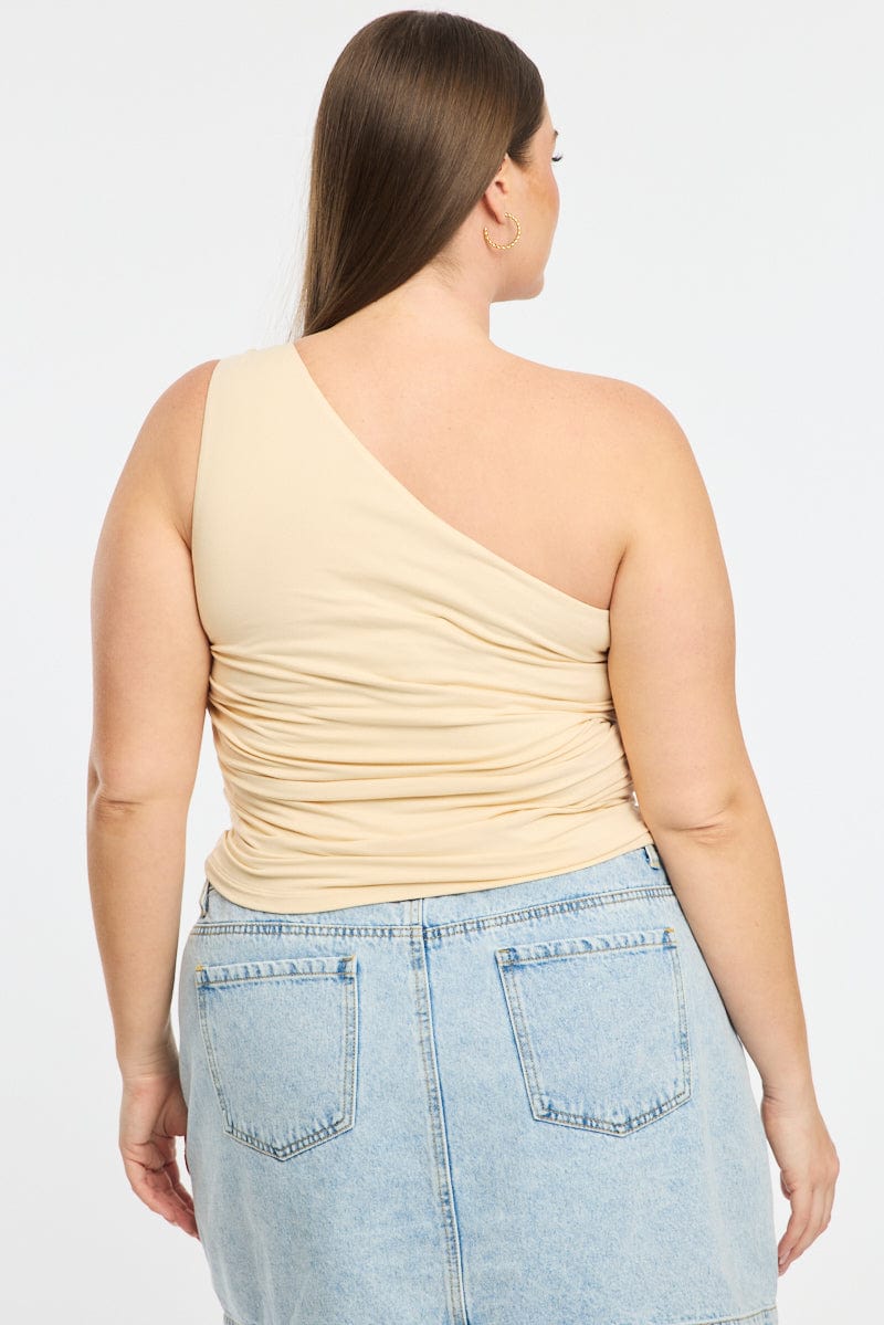 Yellow One Shoulder Top for YouandAll Fashion