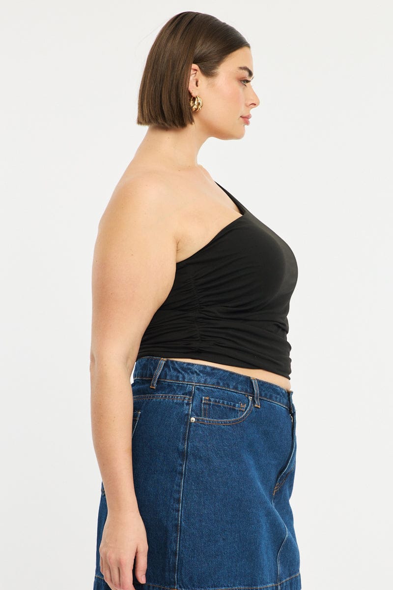 Black One Shoulder Top for YouandAll Fashion