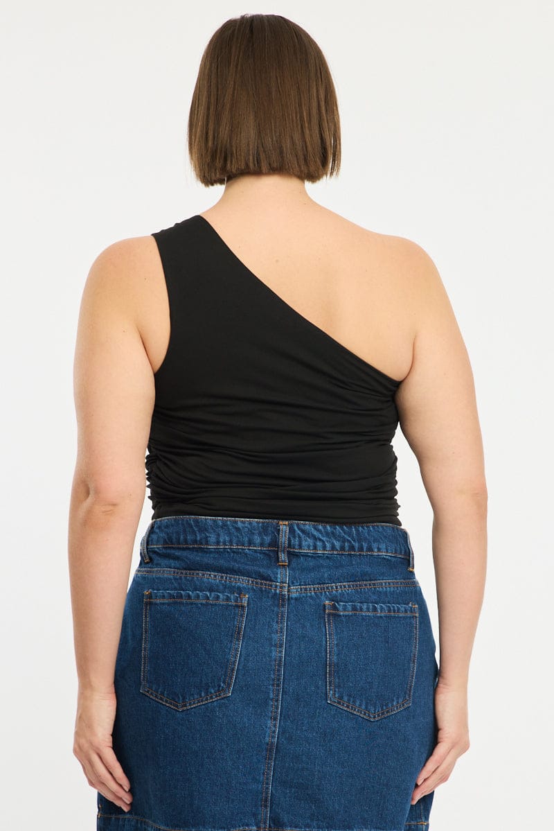 Black One Shoulder Top for YouandAll Fashion