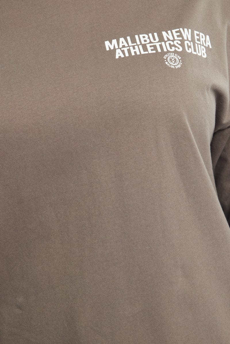Grey Long Sleeve Top for YouandAll Fashion