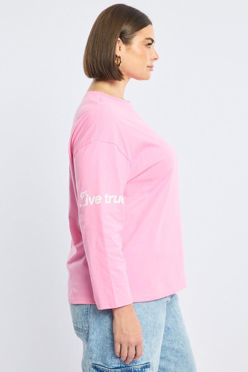 Pink Long Sleeve Top for YouandAll Fashion