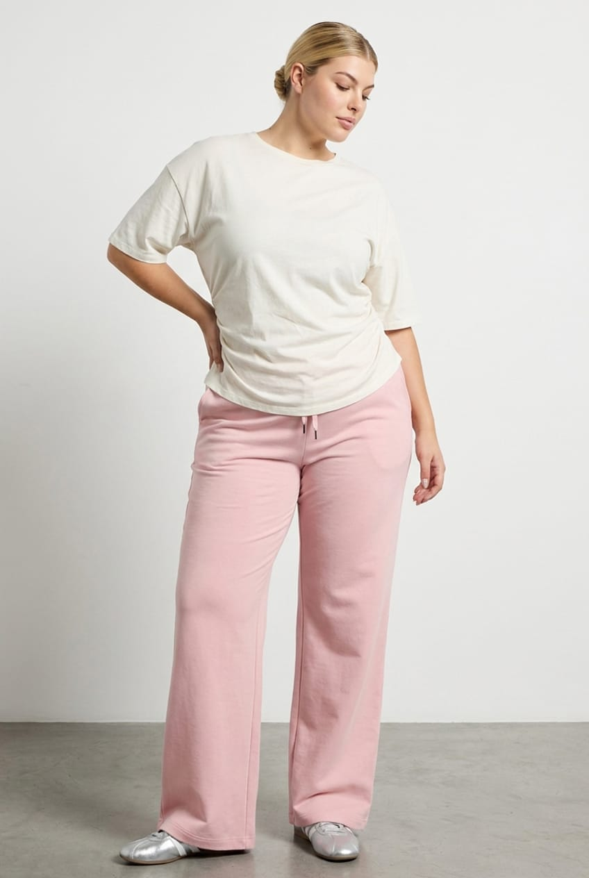 White Bat Wing Top Short Sleeve Side Ruched for YouandAll Fashion