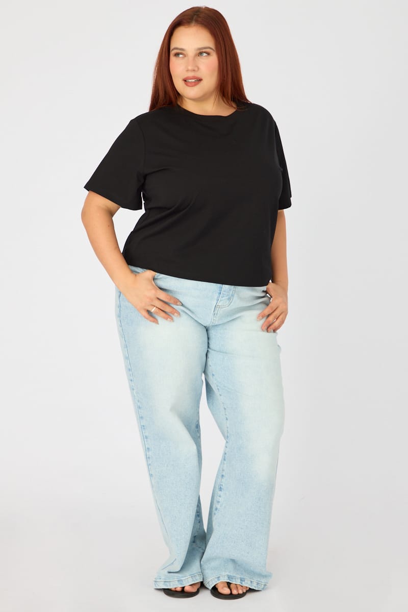 Black T-shirt Short Sleeve Slim Fit for YouandAll Fashion