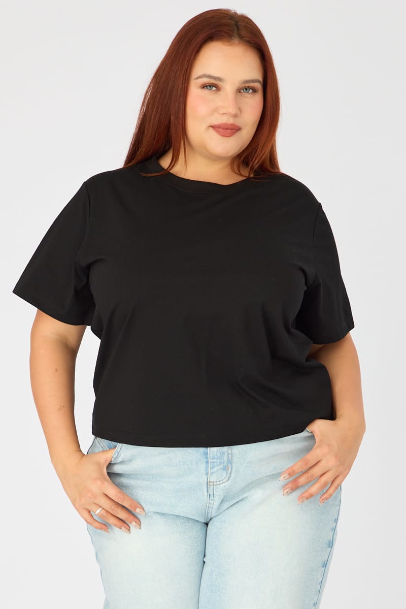 Black T-shirt Short Sleeve Slim Fit for YouandAll Fashion