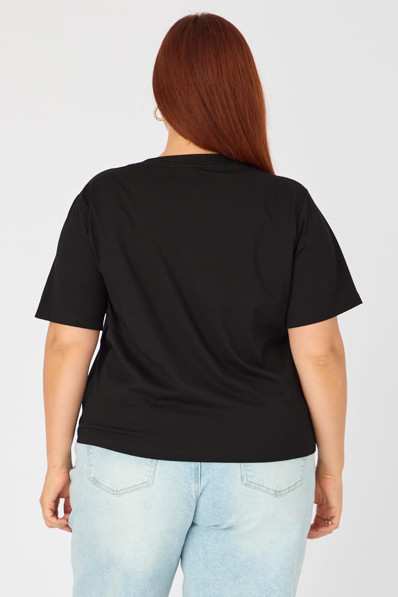 Black T-shirt Short Sleeve Slim Fit for YouandAll Fashion
