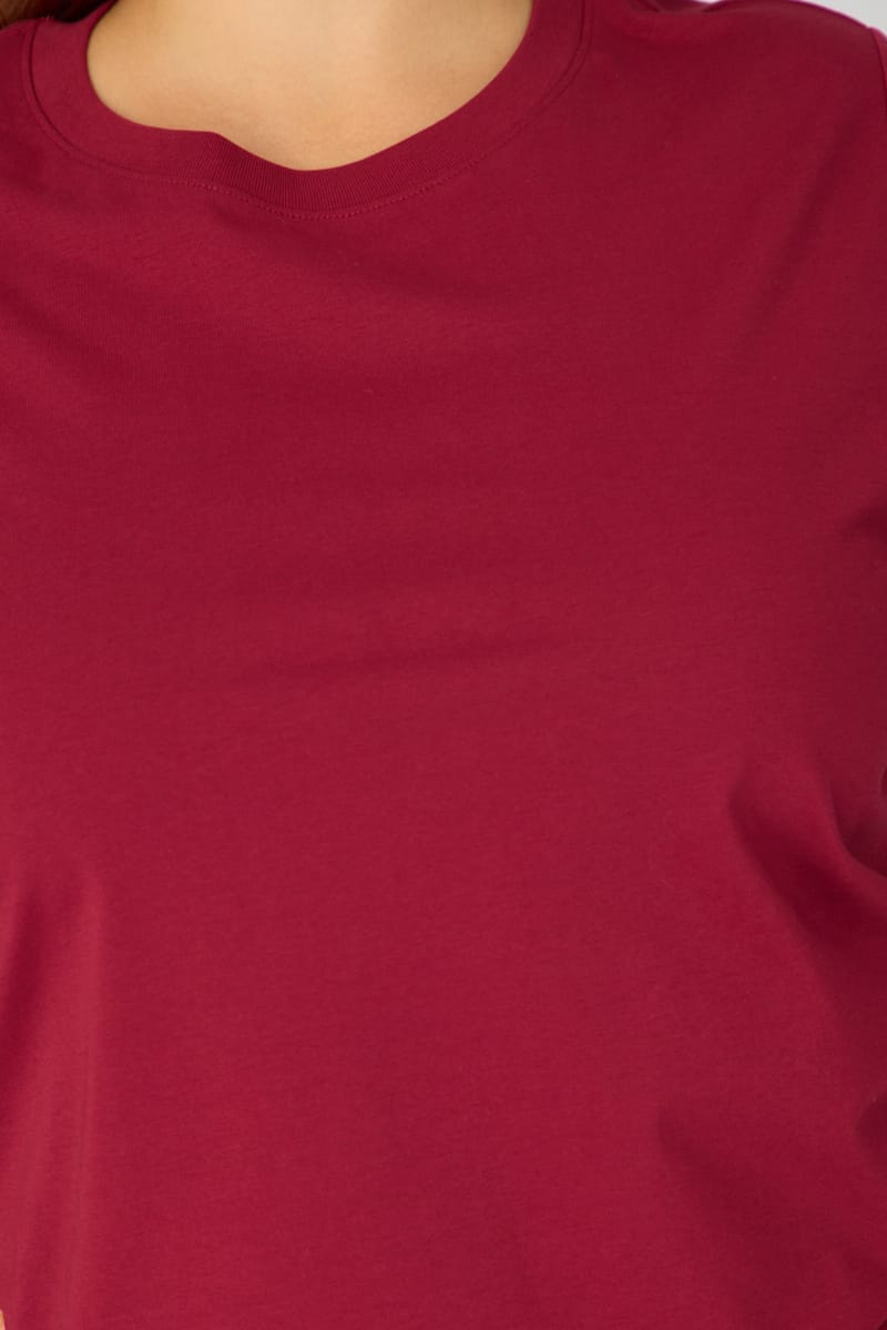 Red T-shirt Short Sleeve Slim Fit for YouandAll Fashion