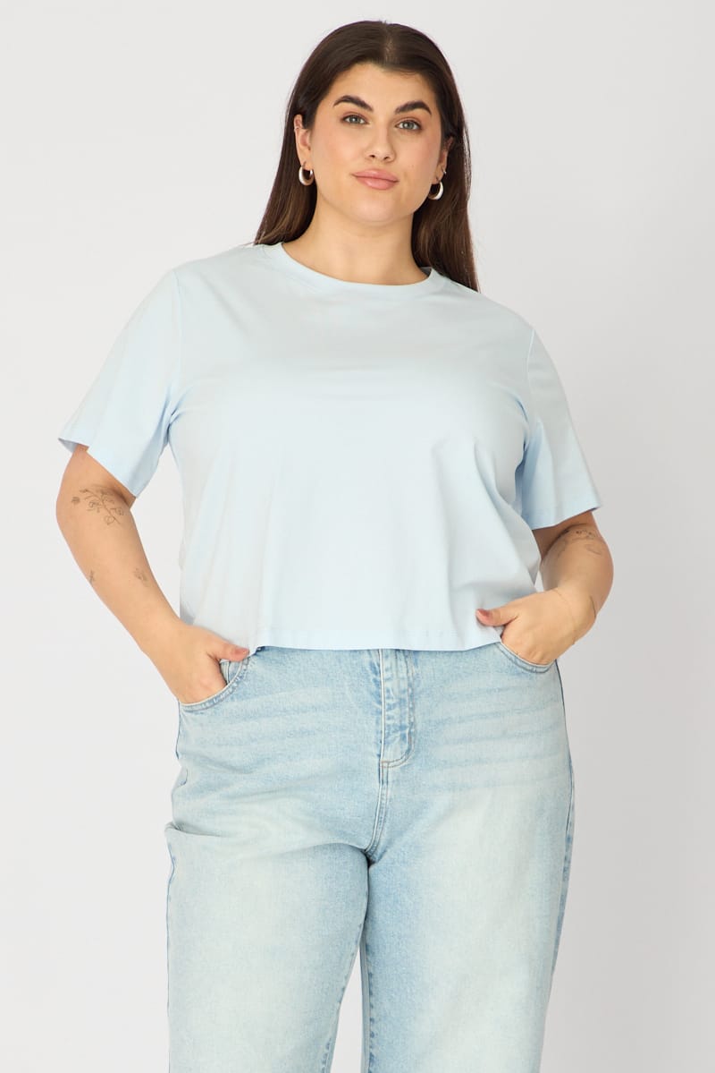 Blue T-shirt Short Sleeve Slim Fit for YouandAll Fashion