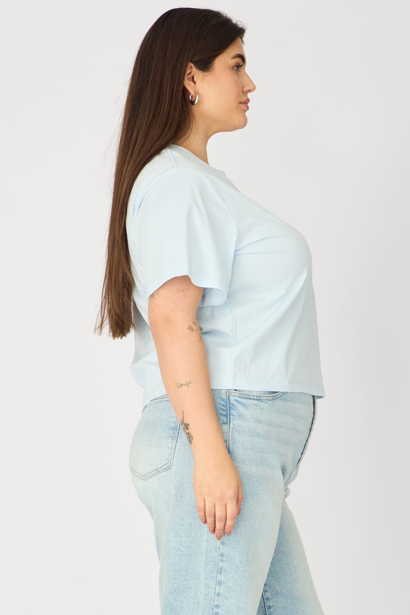 Blue T-shirt Short Sleeve Slim Fit for YouandAll Fashion