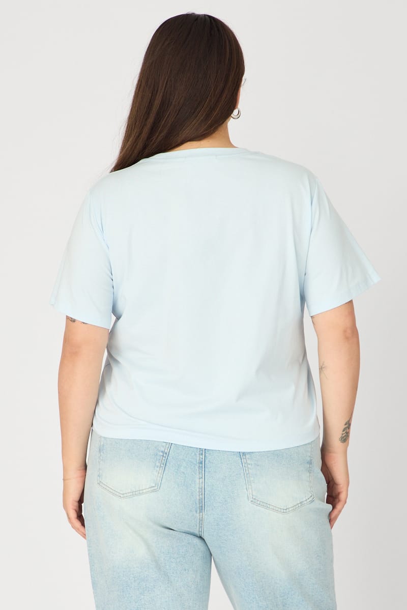 Blue T-shirt Short Sleeve Slim Fit for YouandAll Fashion