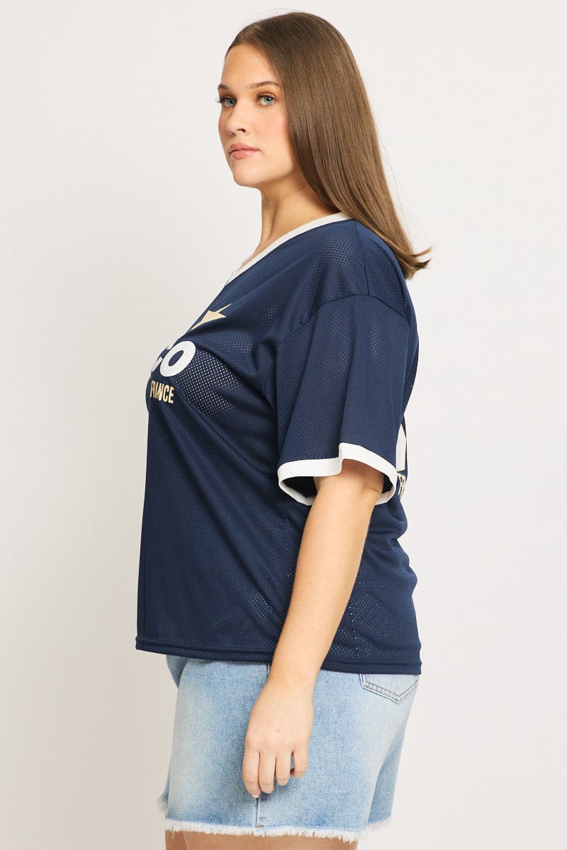 Blue Monaco Sport Tee Short Sleeve for YouandAll Fashion