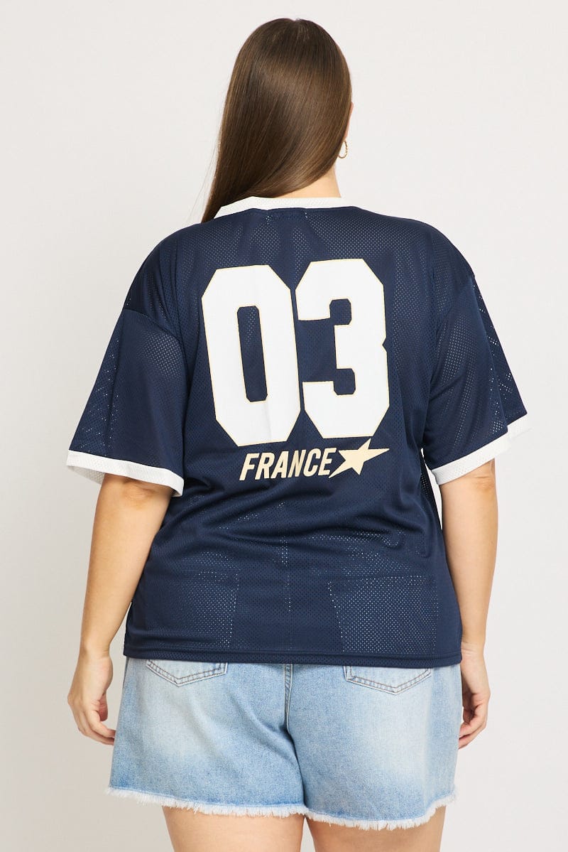 Blue Monaco Sport Tee Short Sleeve for YouandAll Fashion