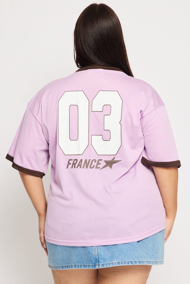 Purple Monaco Sport Tee Short Sleeve for YouandAll Fashion