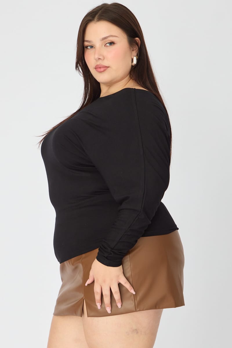 Black Batwing Top Long Sleeve for YouandAll Fashion
