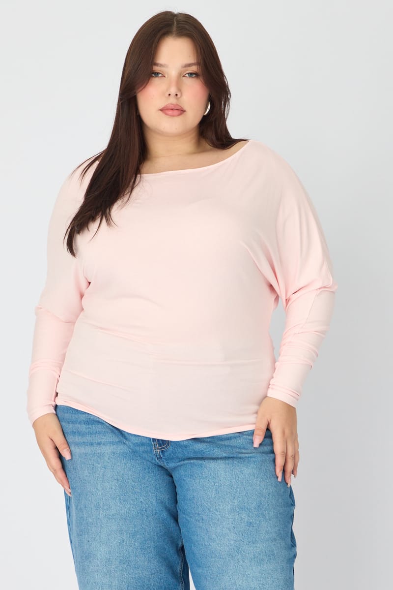 White Batwing Top Long Sleeve for YouandAll Fashion