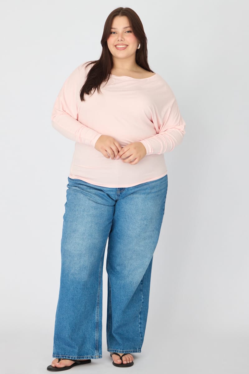 White Batwing Top Long Sleeve for YouandAll Fashion