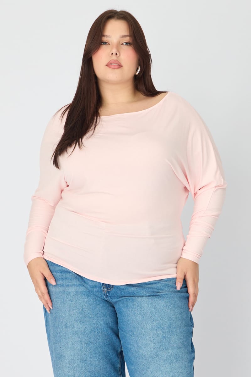 White Batwing Top Long Sleeve for YouandAll Fashion