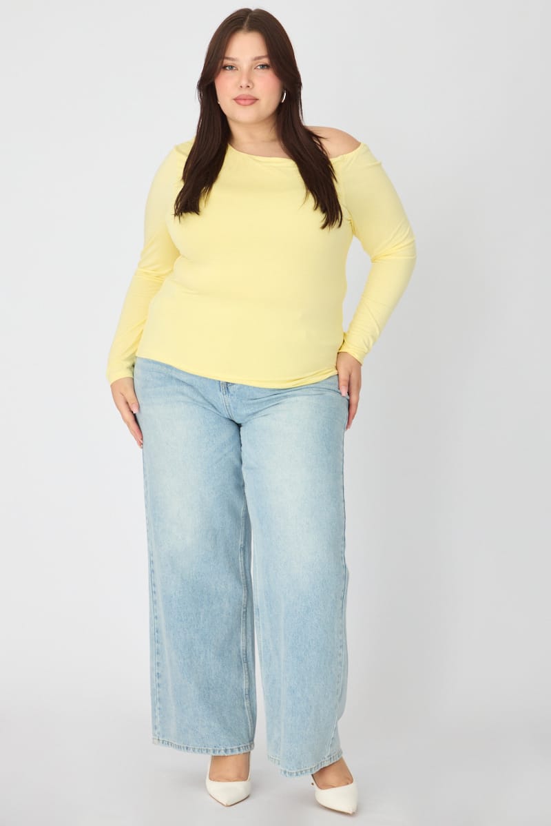 Yellow Jersey Top Long Sleeve for YouandAll Fashion