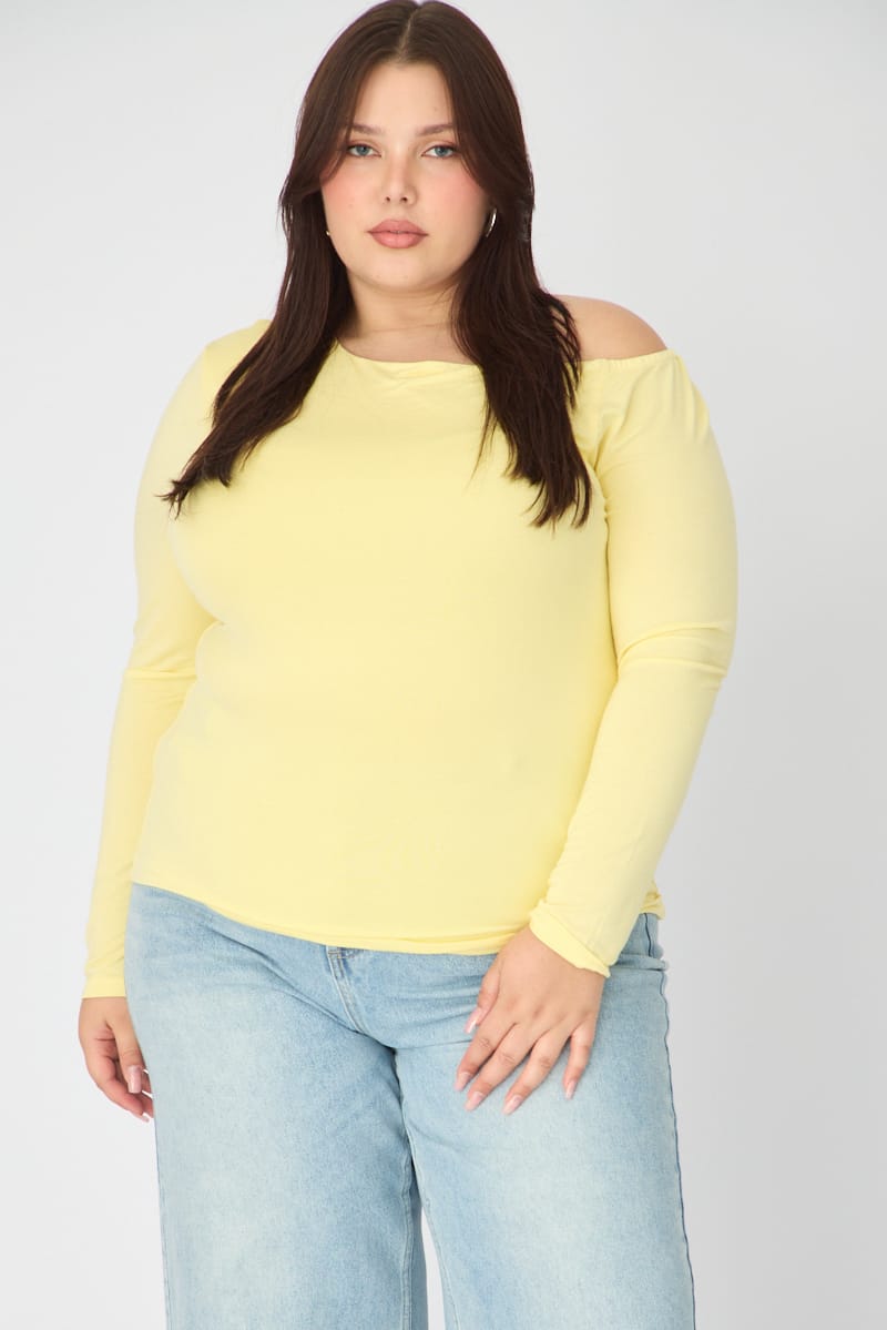 Yellow Jersey Top Long Sleeve for YouandAll Fashion