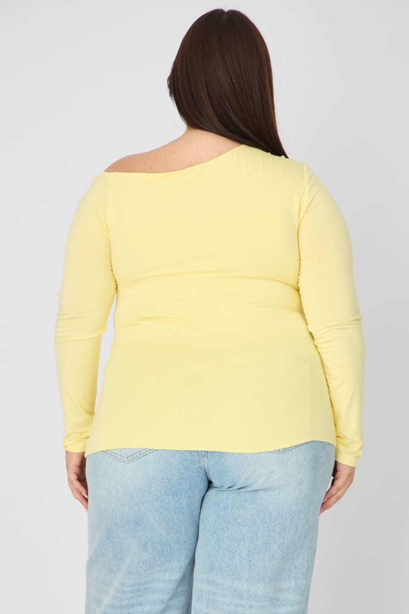 Yellow Jersey Top Long Sleeve for YouandAll Fashion