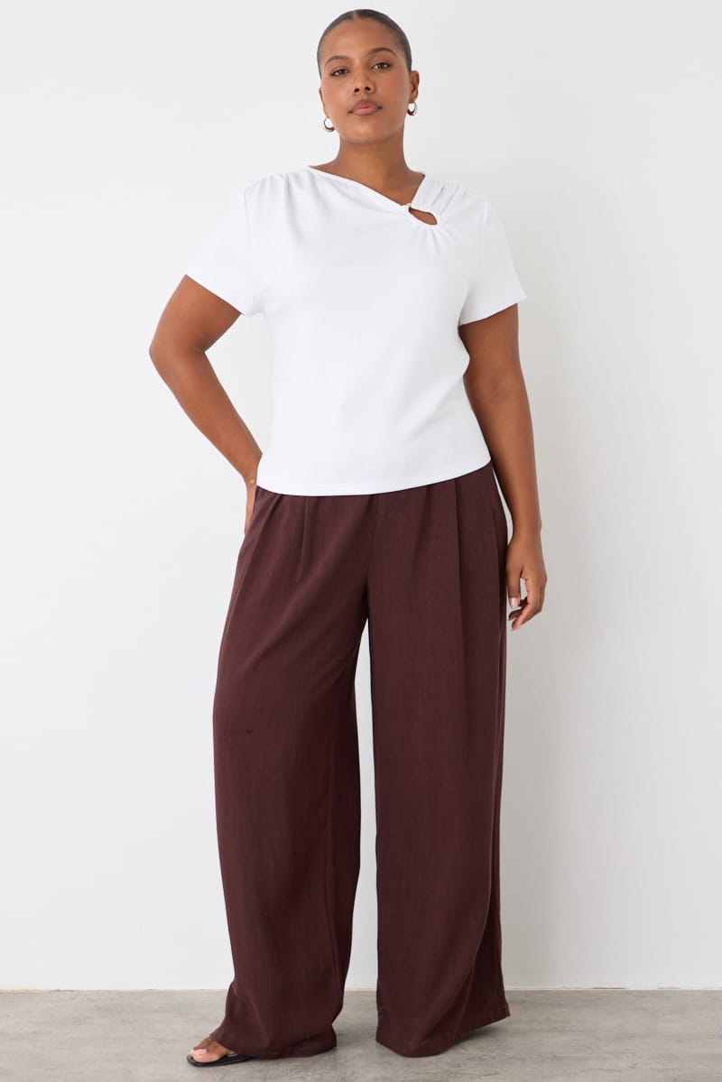 White Soft Touch Top Short Sleeve for YouandAll Fashion