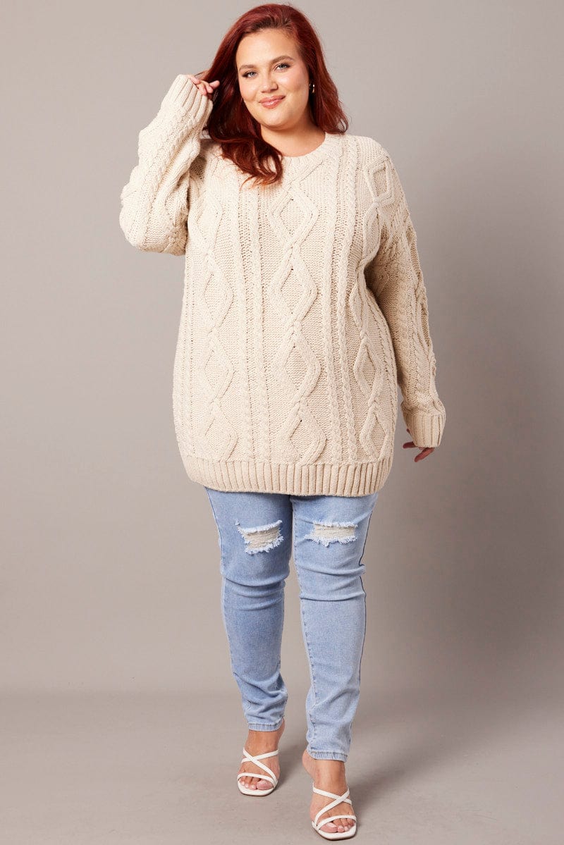 Plus Size Large Cable Knit Cardigan Cable Knit Sweaters For Women