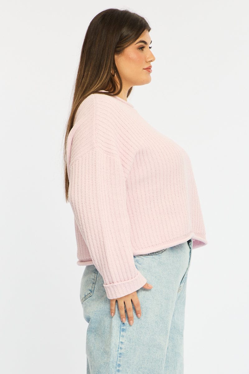 Purple Chenille Knit Jumper Long Sleeve for YouandAll Fashion