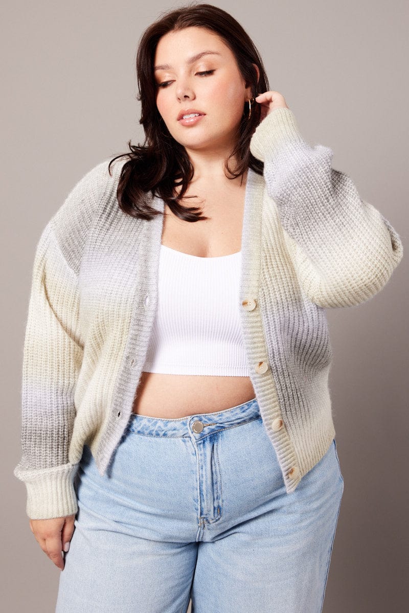 Multi Knit Multi Knit Cardigan V Neck | You & All
