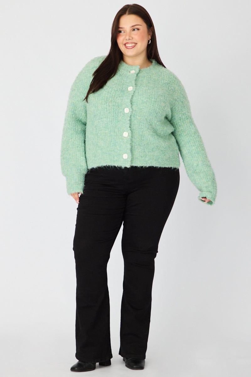 Green Oversized Cardigan Long Sleeve for YouandAll Fashion