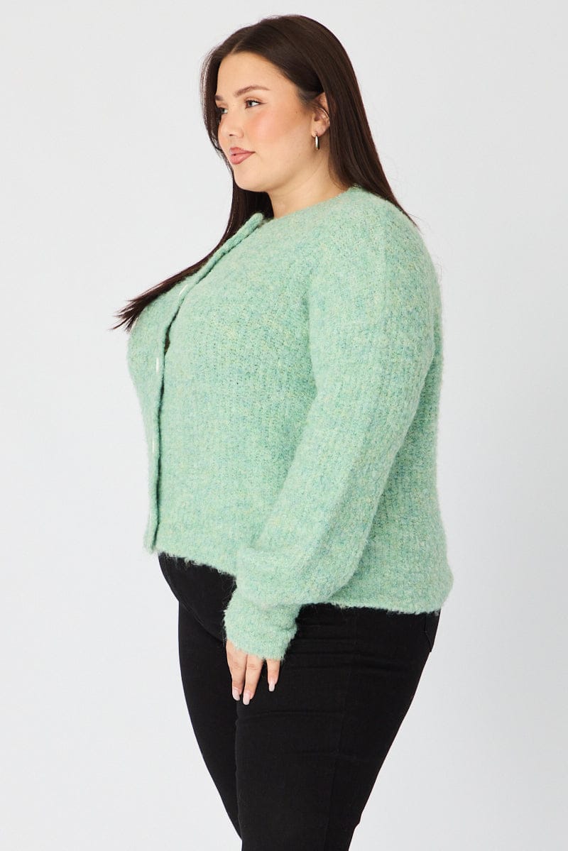 Green Oversized Cardigan Long Sleeve for YouandAll Fashion