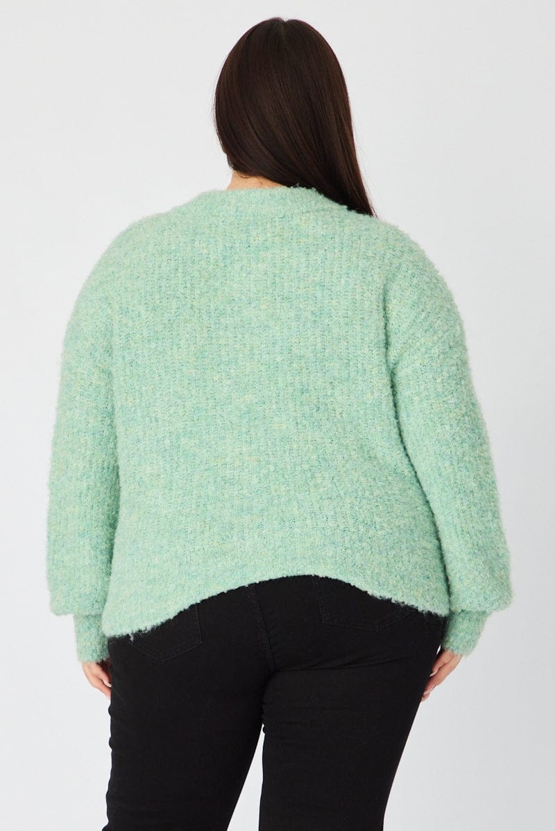 Green Oversized Cardigan Long Sleeve for YouandAll Fashion