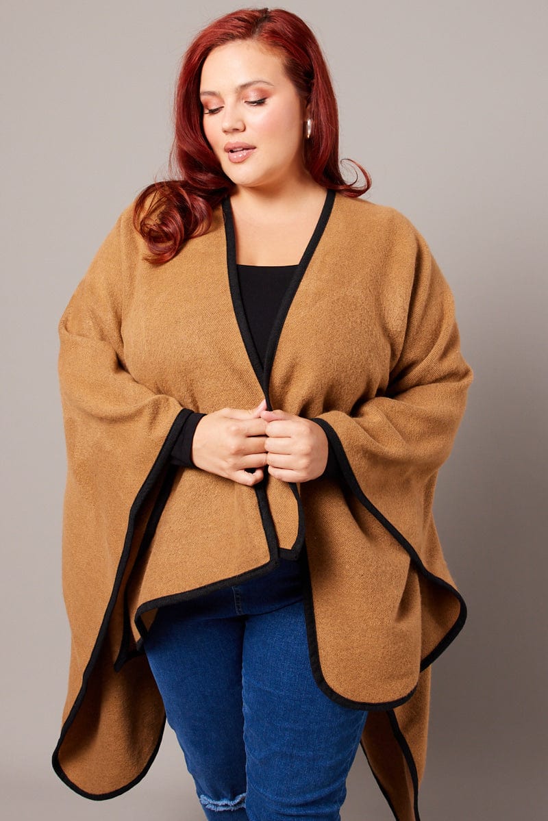 Beige Longline Cape for YouandAll Fashion