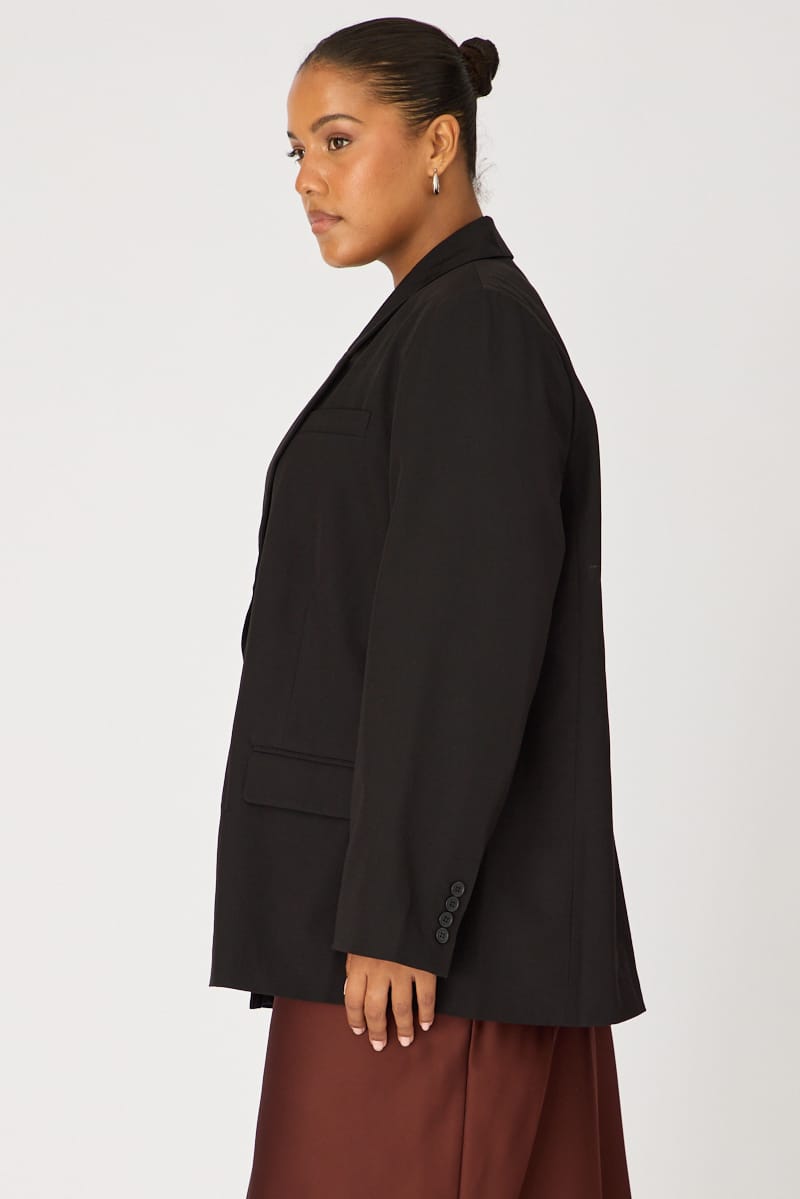 Black Oversized Basic Blazer for YouandAll Fashion
