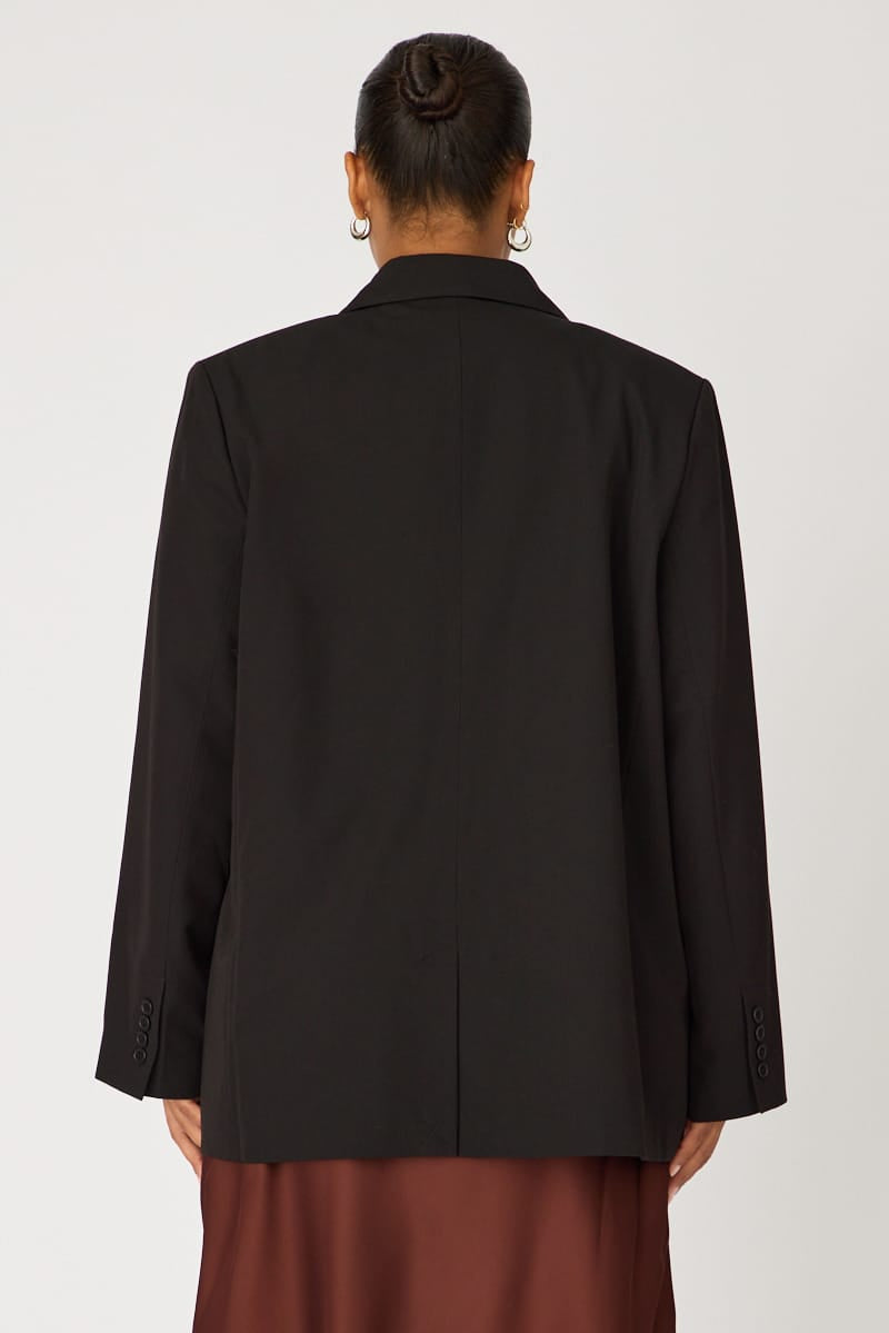 Black Oversized Basic Blazer for YouandAll Fashion